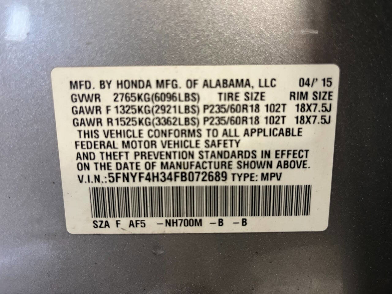 Used 2015 Honda Pilot SE image 16