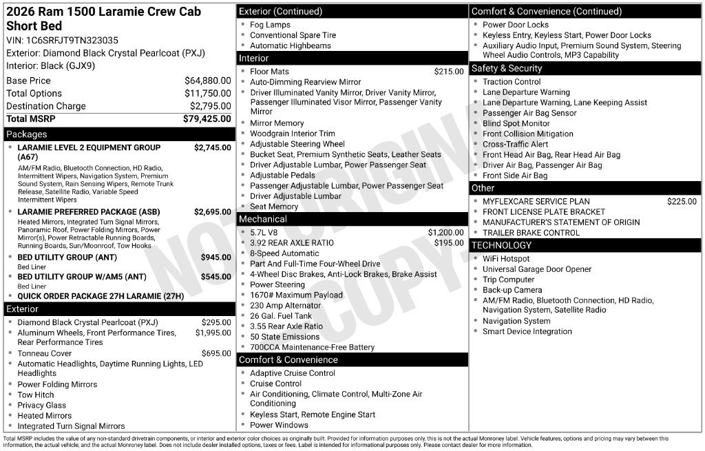 New 2026 RAM 1500 Laramie AWD/4WD image 6