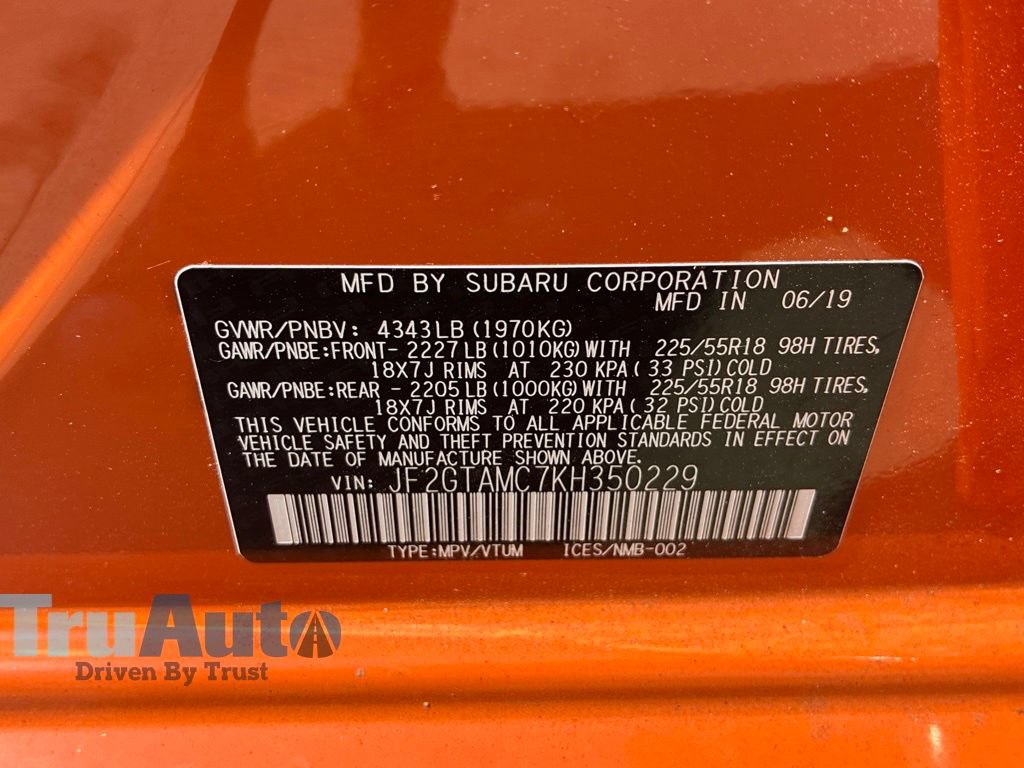 Used 2019 Subaru Crosstrek 2.0i Limited w/ Moonroof Package AWD/4WD image 22