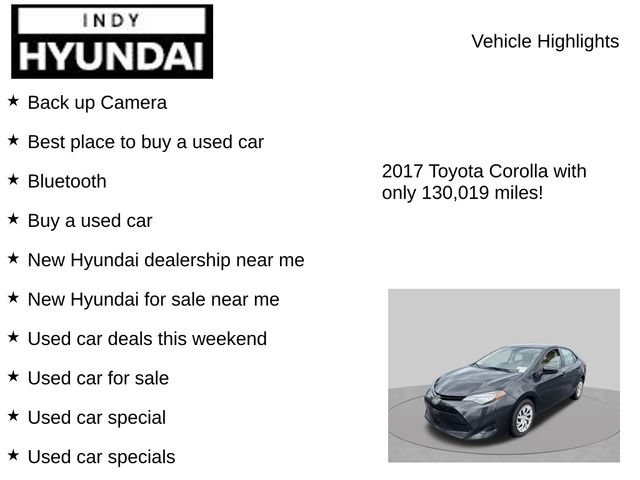 Used 2017 Toyota Corolla LE w/ Carpet Mat Package (TMS) FWD image 7