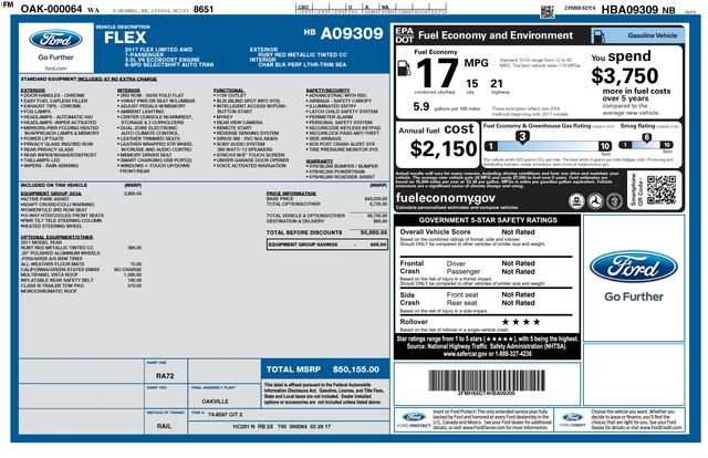 Used 2017 Ford Flex Limited w/ Equipment Group 303A AWD/4WD image 38