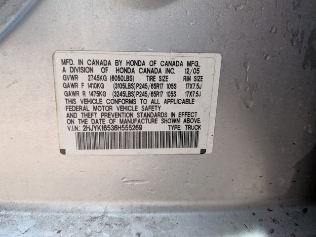 Used 2006 Honda Ridgeline RTL image 15