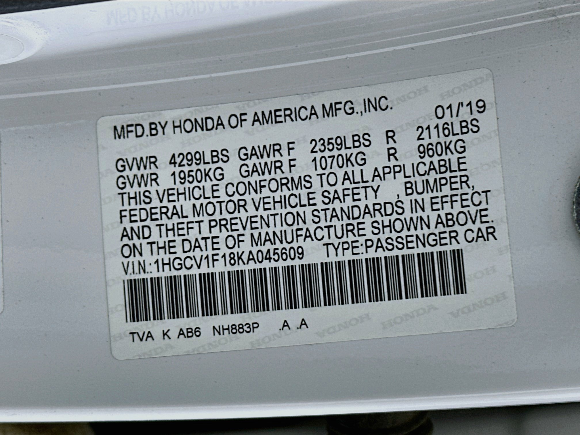 Used 2019 Honda Accord LX image 12