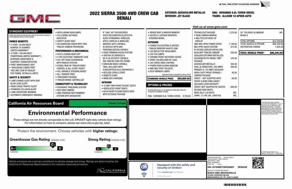 Used 2022 GMC Sierra 3500 Denali w/ Technology Package image 2