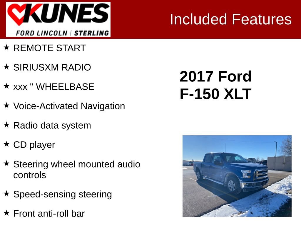 Used 2017 Ford F150 XLT image 2
