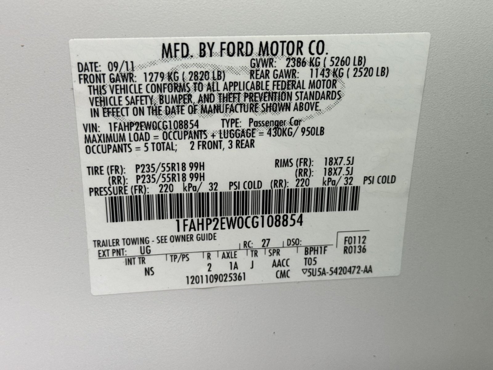 Used 2012 Ford Taurus SEL FWD image 42