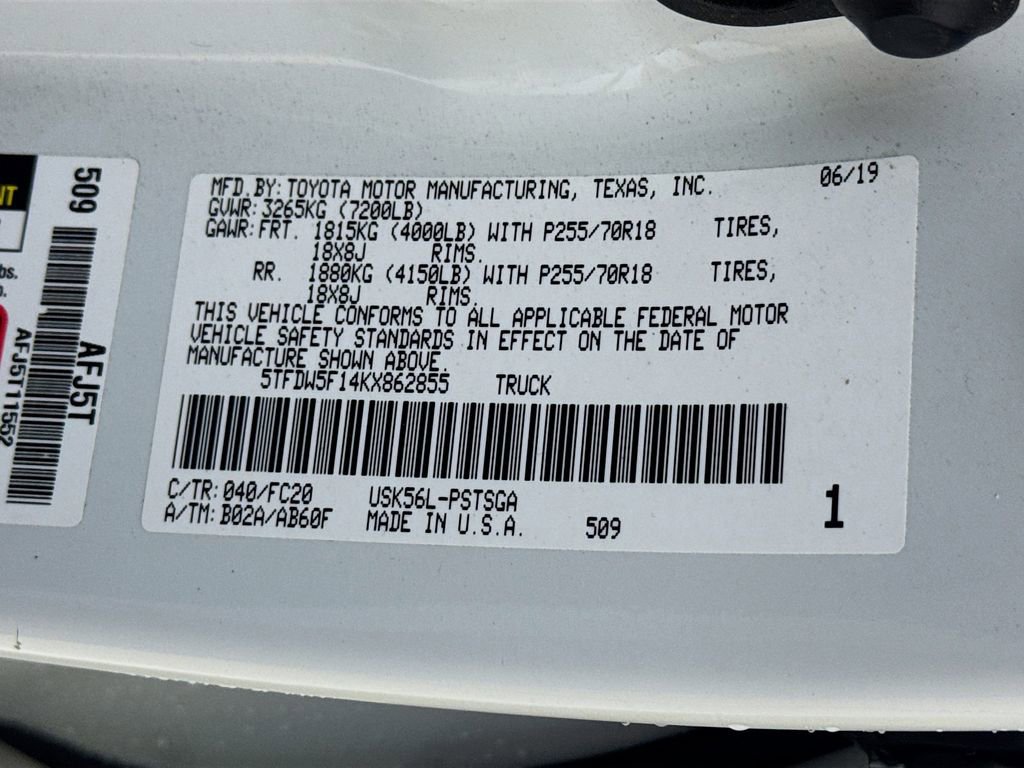 Certified 2019 Toyota Tundra SR5 w/ SR5 Upgrade Package image 27