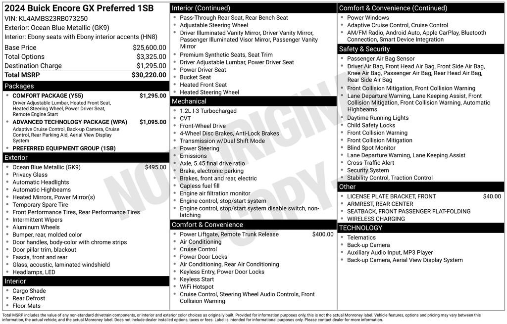 Used 2024 Buick Encore GX Preferred w/ Comfort Package image 2