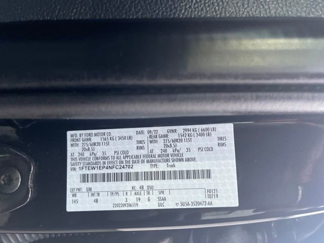 Used 2022 Ford F150 XLT w/ Equipment Group 302A High image 15