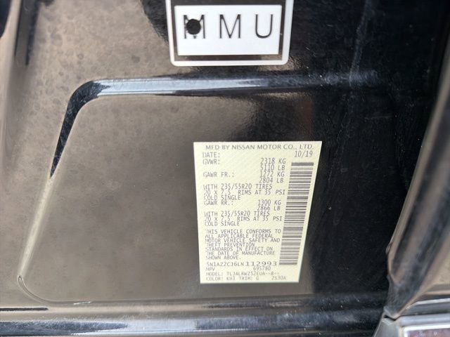 Used 2020 Nissan Murano SL w/ Moonroof Package image 25