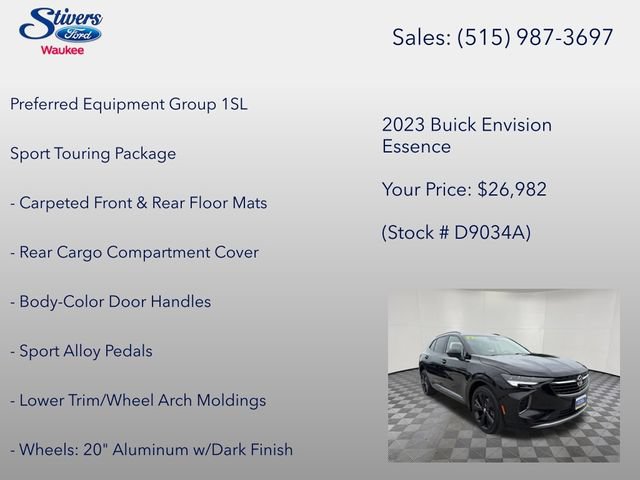 Used 2023 Buick Envision Essence w/ Sport Touring Package AWD/4WD image 8