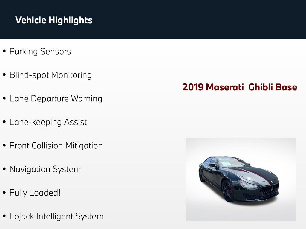 Used 2019 Maserati Ghibli RWD image 64