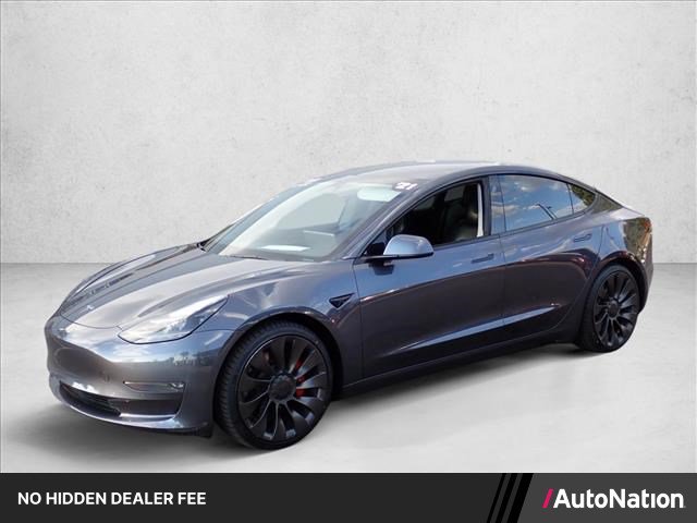 Used 2021 Tesla Model 3 Performance AWD/4WD image 1