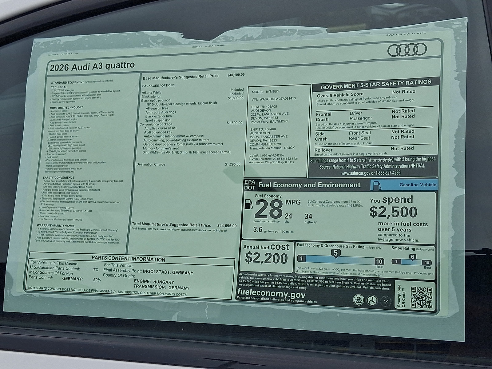 New 2026 Audi A3 2.0T Premium AWD/4WD image 19