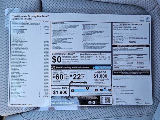 New 2026 BMW X5 xDrive50e w/ Executive Package image 19