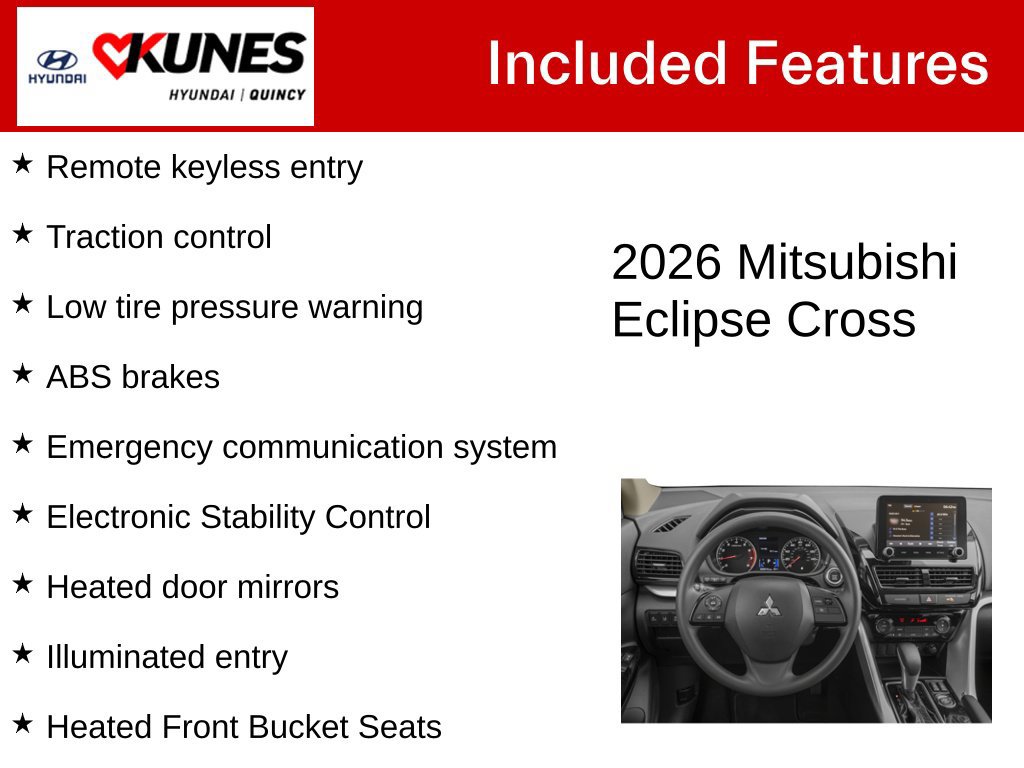 Used 2026 Mitsubishi Eclipse Cross LE AWD/4WD image 2