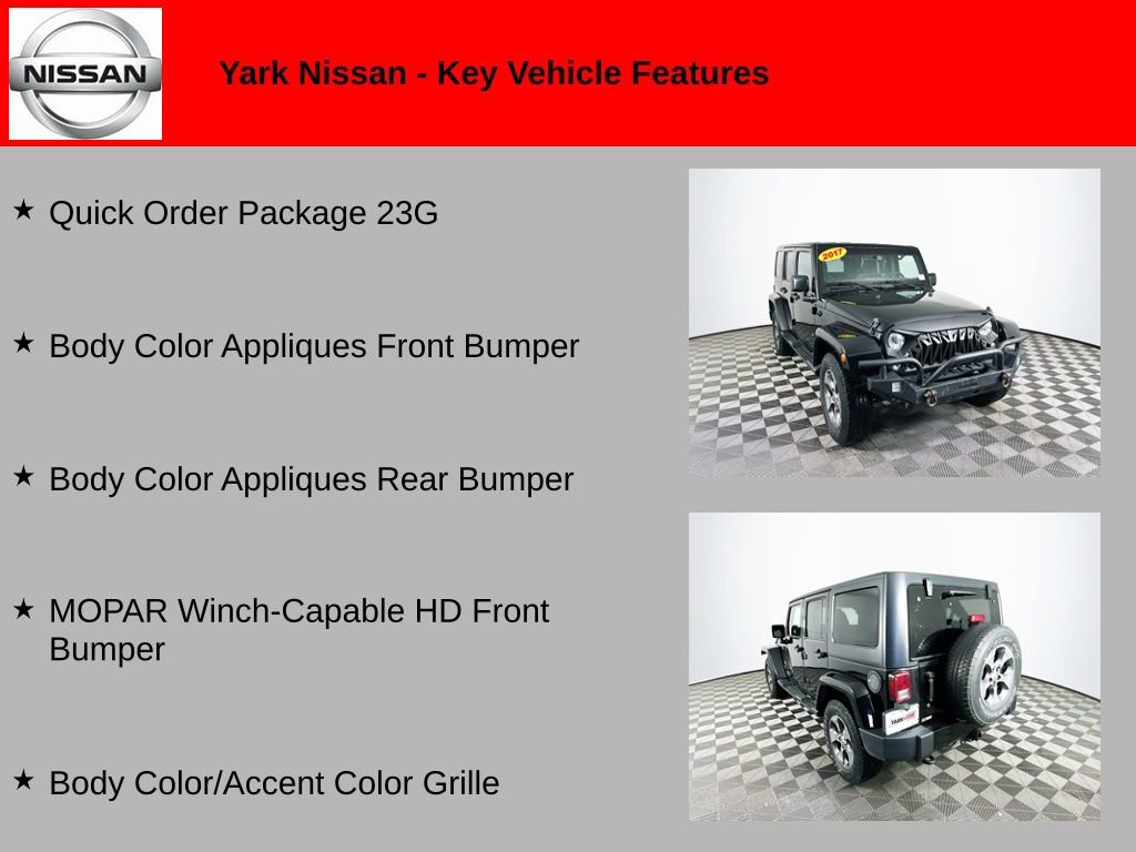 Used 2017 Jeep Wrangler Unlimited Sahara w/ Connectivity Group image 2