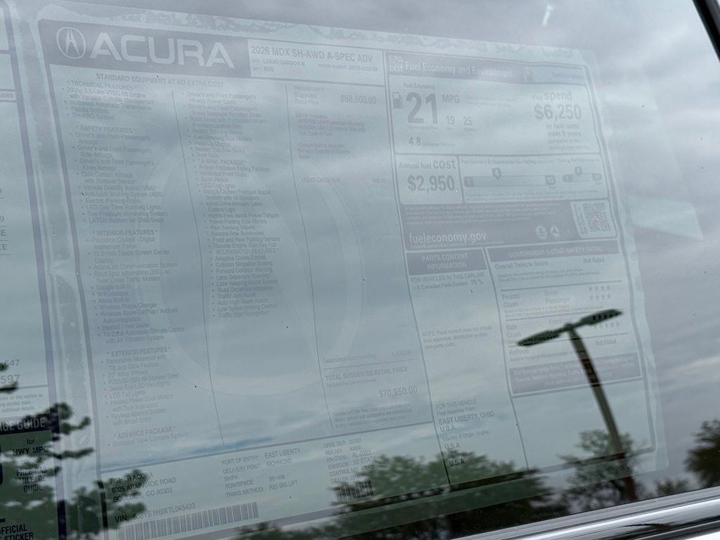 New 2026 Acura MDX A-Spec w/ Advance Package AWD/4WD image 29