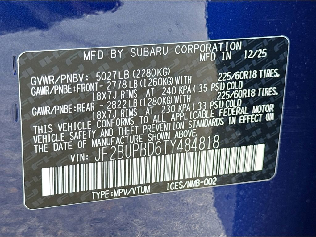 New 2026 Subaru Outback Premium image 42