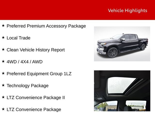 Used 2020 Chevrolet Silverado 1500 LTZ w/ Technology Package AWD/4WD image 9