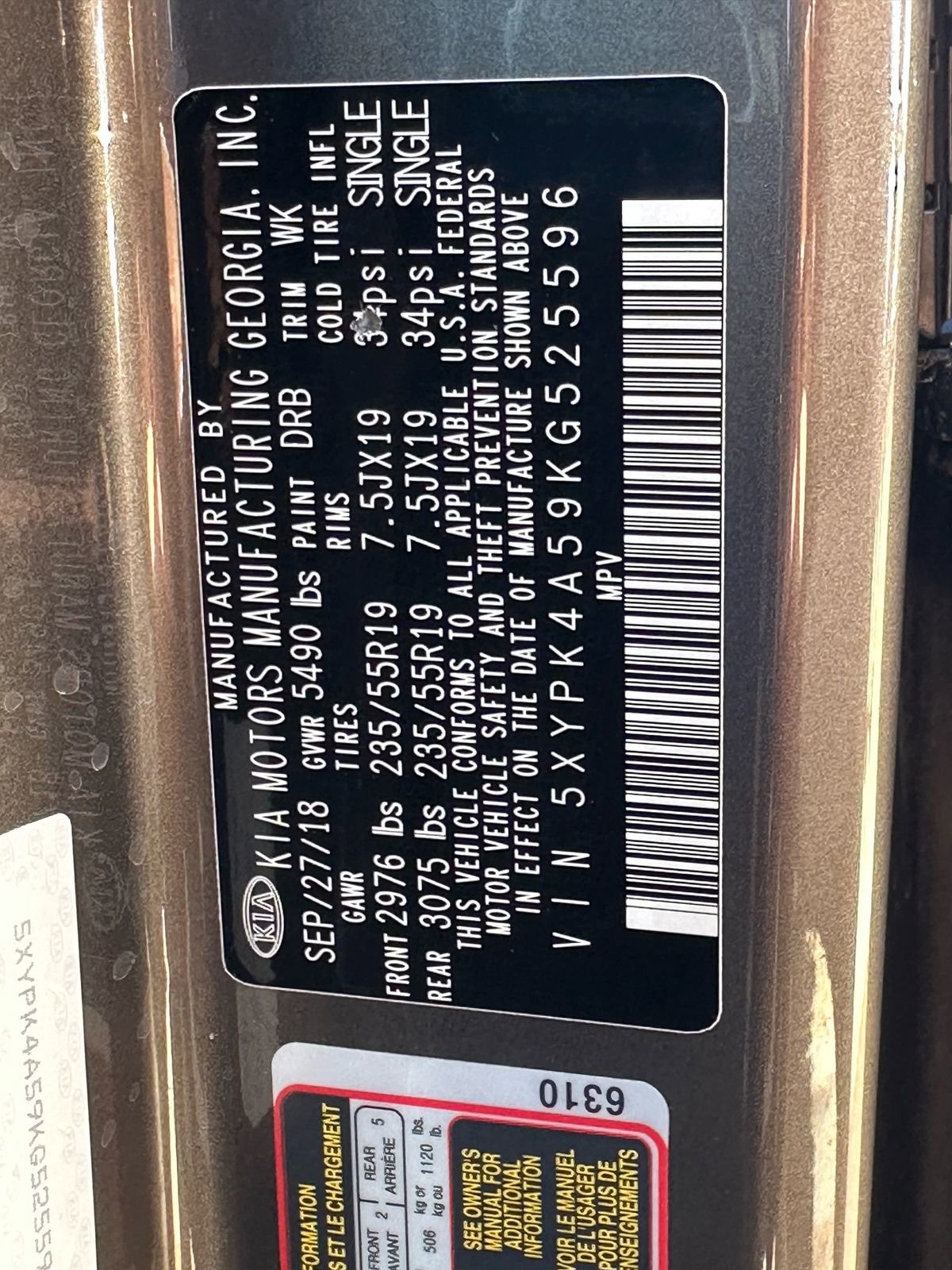 Used 2019 Kia Sorento SX image 30