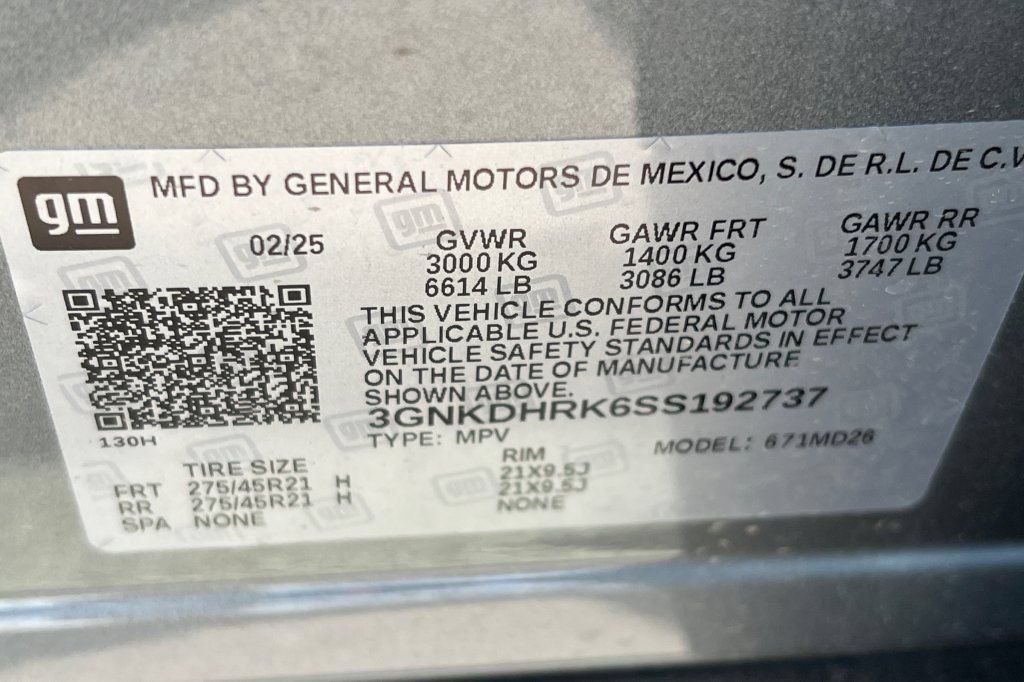 New 2025 Chevrolet Blazer EV RS RWD image 22