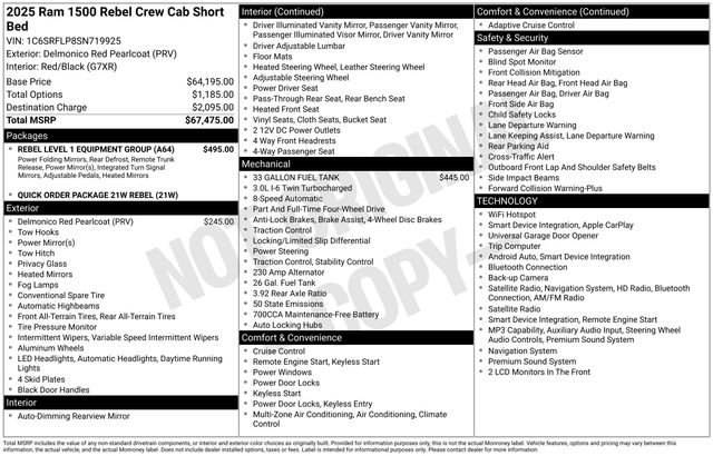 Used 2025 RAM 1500 Rebel w/ Rebel Level 1 Equipment Group image 7