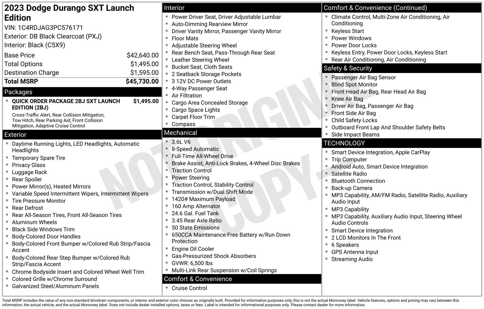 Used 2023 Dodge Durango SXT Launch Edition AWD/4WD image 30