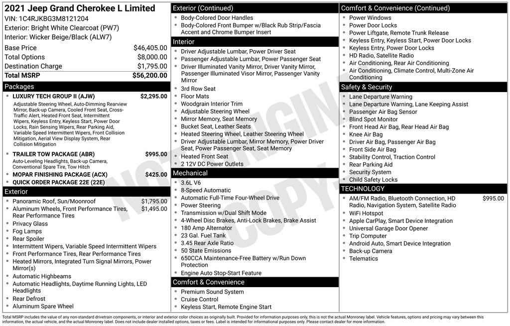 Used 2021 Jeep Grand Cherokee L Limited w/ Luxury Tech Group II image 15