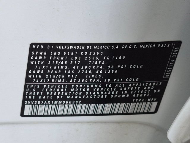 Used 2021 Volkswagen Tiguan SE FWD image 25