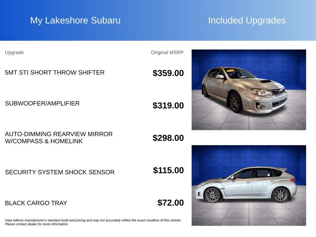 Used 2013 Subaru Impreza WRX Hatchback AWD/4WD image 8