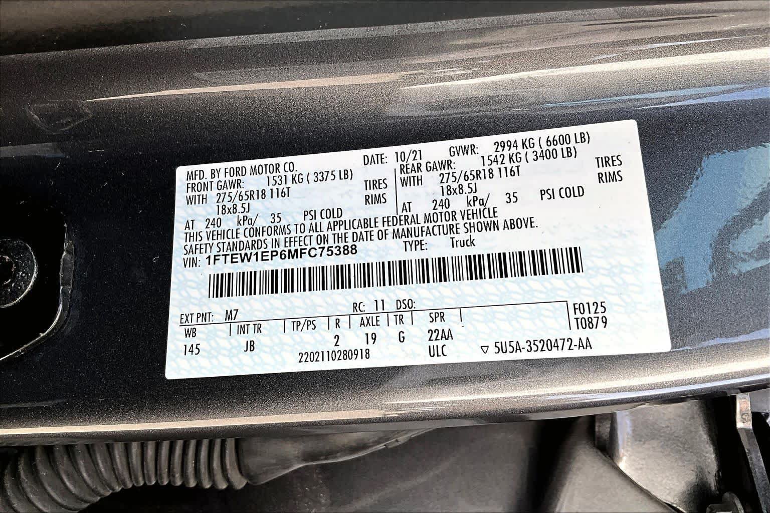 Used 2021 Ford F150 XL w/ STX Appearance Package AWD/4WD image 34
