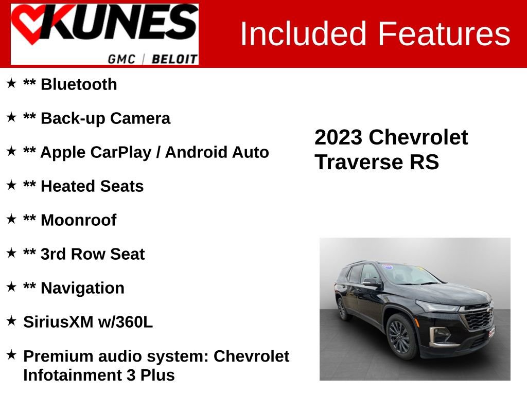 Used 2023 Chevrolet Traverse RS video 2