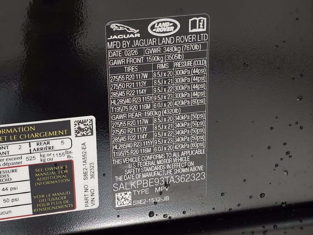 New 2026 Land Rover Range Rover Long Wheelbase SE AWD/4WD image 41