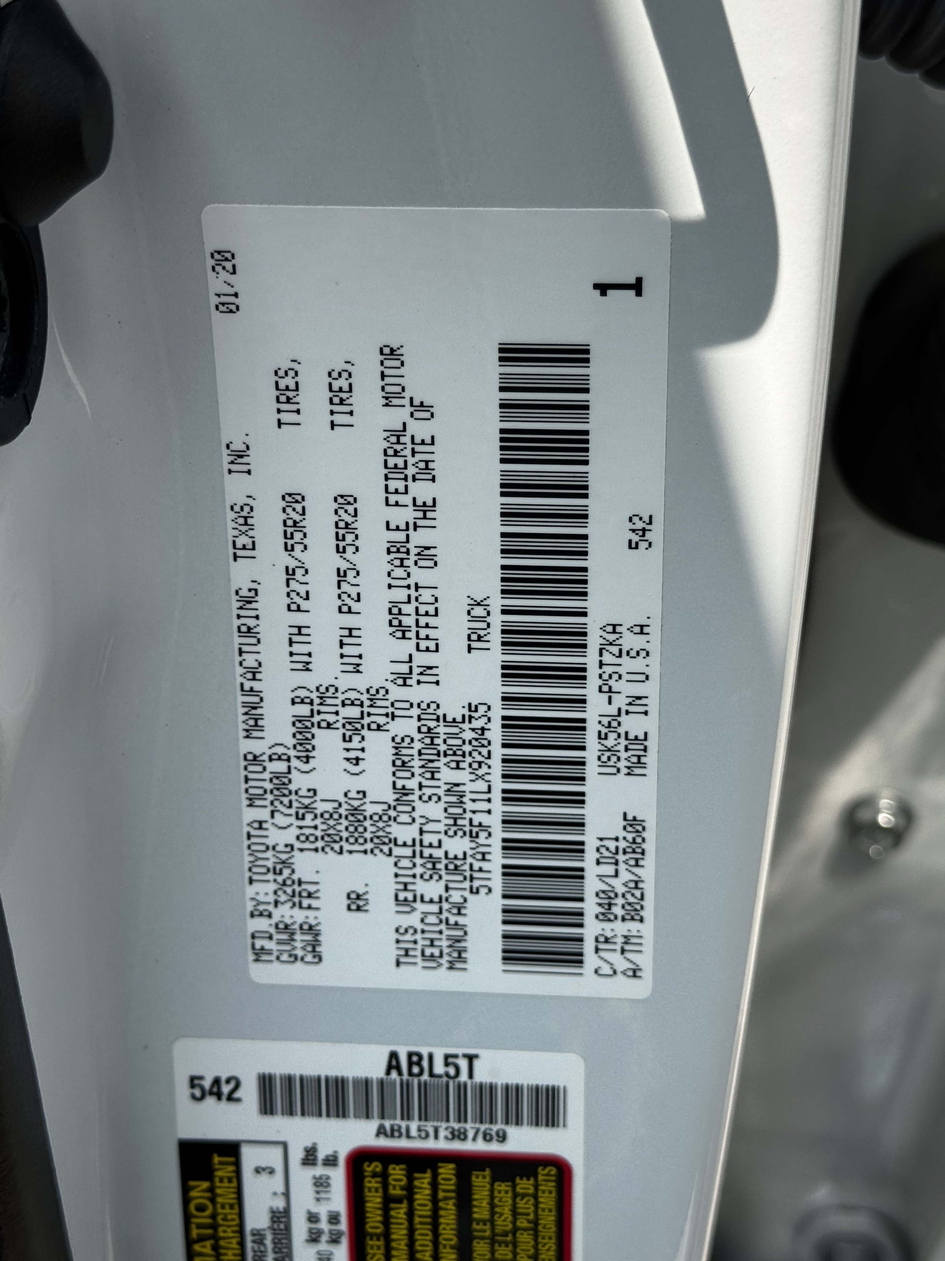Used 2020 Toyota Tundra 1794 Edition AWD/4WD image 33