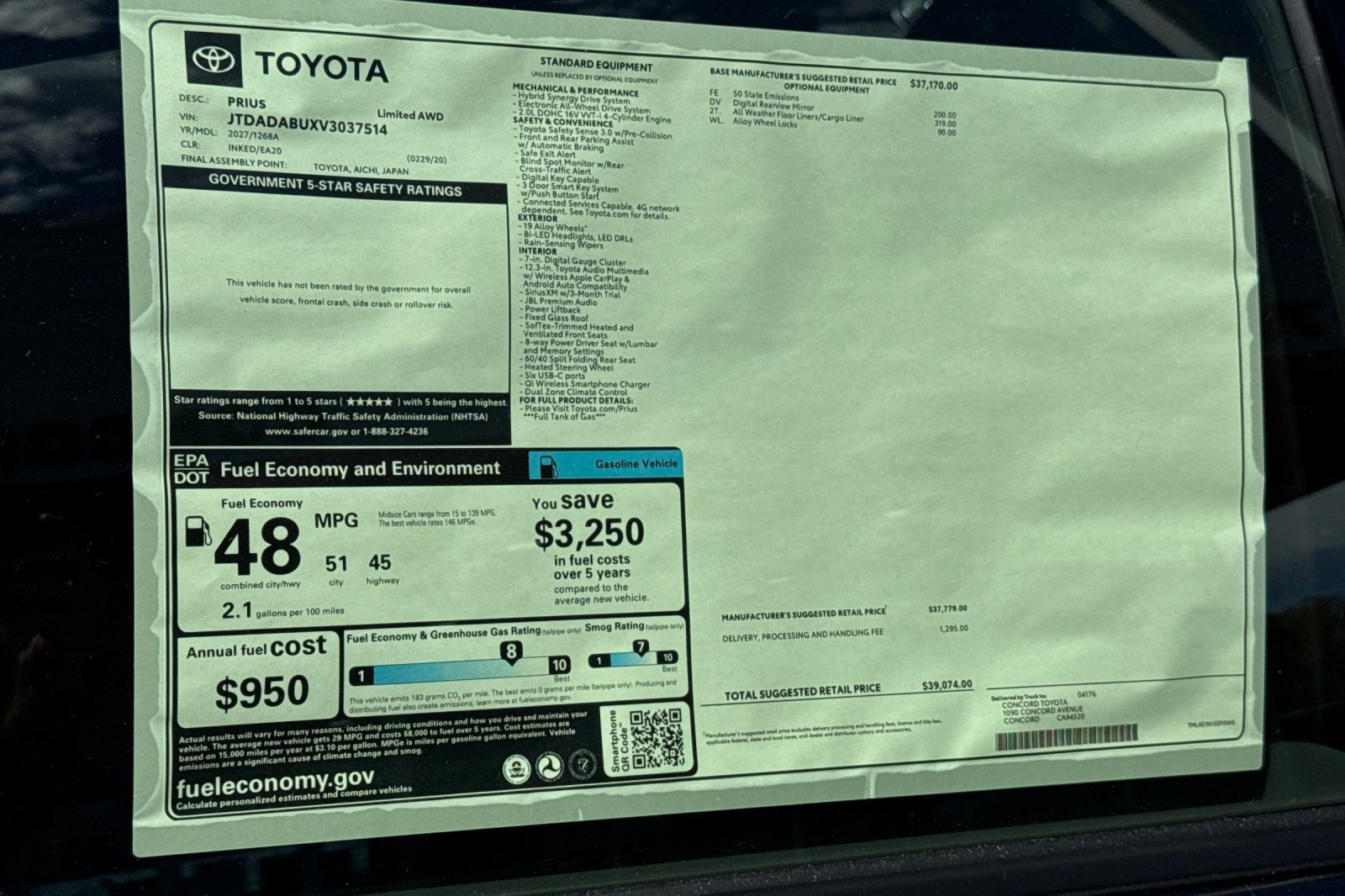 New 2027 Toyota Prius LE AWD/4WD image 28