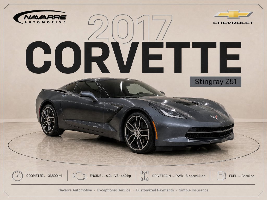 Used 2017 Chevrolet Corvette Stingray Coupe RWD image 1
