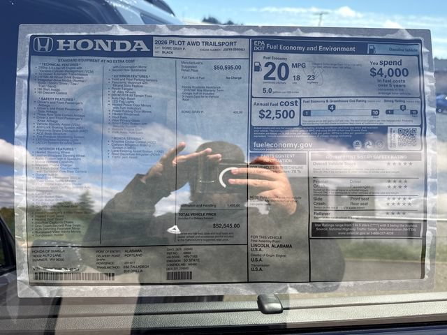 New 2026 Honda Pilot TrailSport image 36