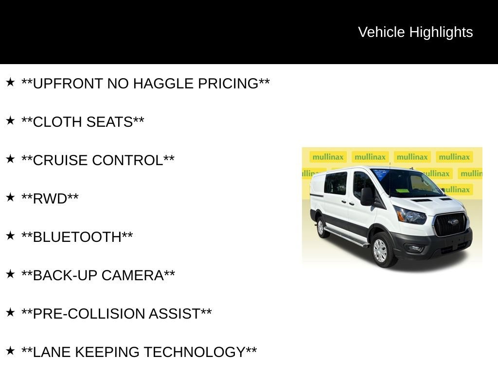 Certified 2025 Ford Transit 250 Low Roof w/ Exterior Upgrade Package RWD image 12