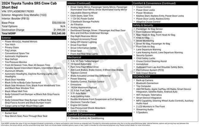 Used 2024 Toyota Tundra SR5 AWD/4WD image 25