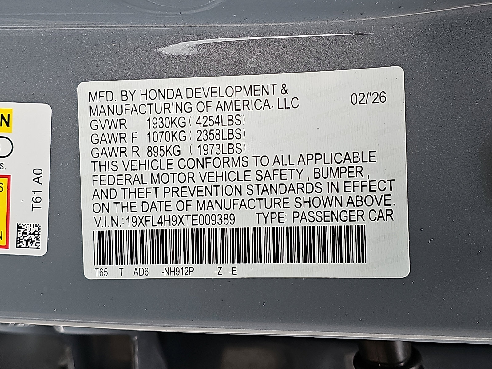 New 2026 Honda Civic Sport Touring image 10