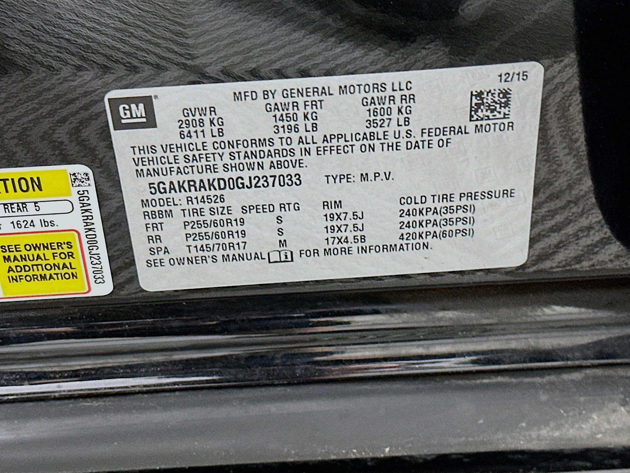 Used 2016 Buick Enclave Convenience FWD image 12