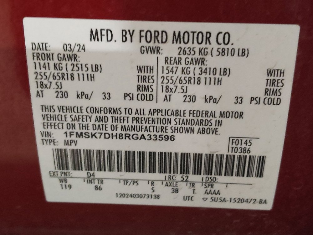Used 2024 Ford Explorer XLT RWD image 33