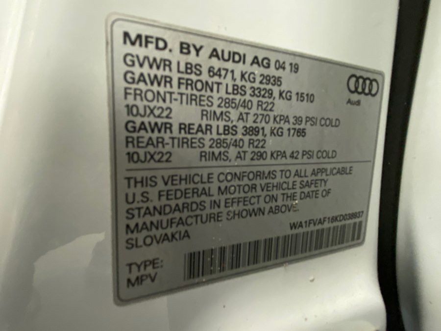 Used 2019 Audi Q8 Prestige AWD/4WD image 58