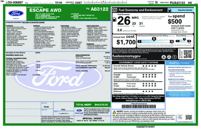Used 2023 Ford Escape ST-Line Elite w/ Premium Technology Package AWD/4WD image 39