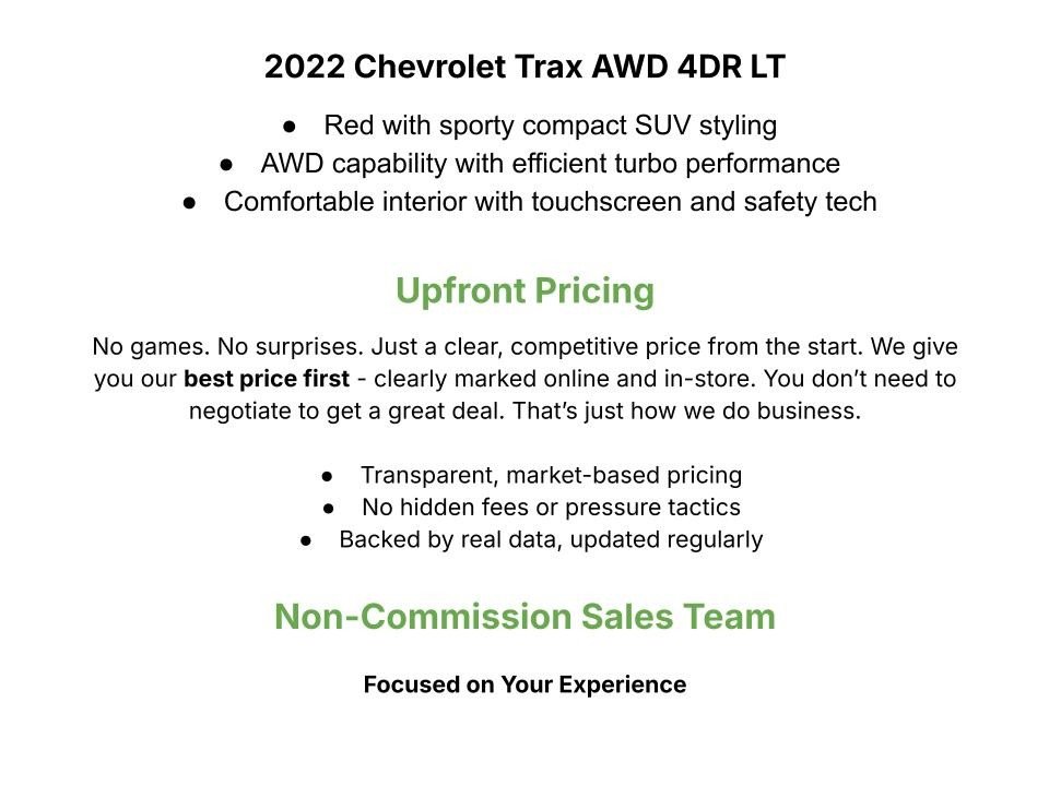 Used 2022 Chevrolet Trax LT w/ LT Convenience Package AWD/4WD image 3