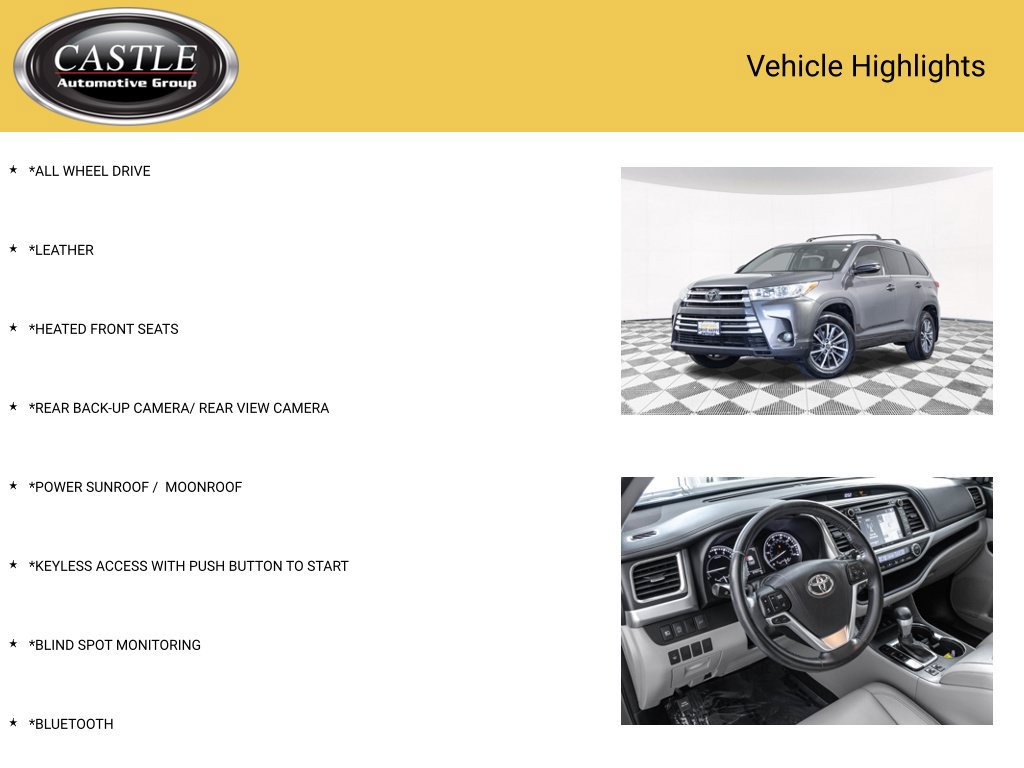 Used 2018 Toyota Highlander XLE AWD/4WD image 3