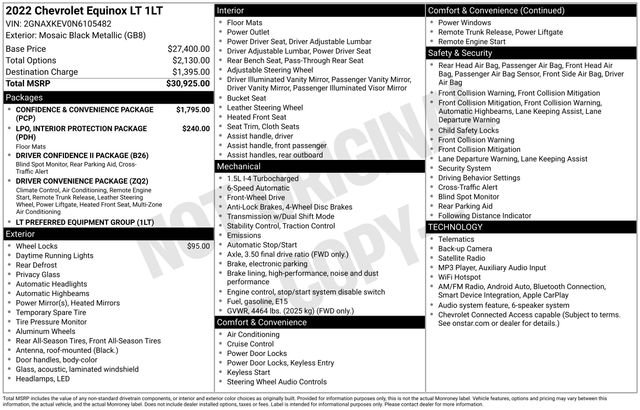 Used 2022 Chevrolet Equinox LT FWD image 7