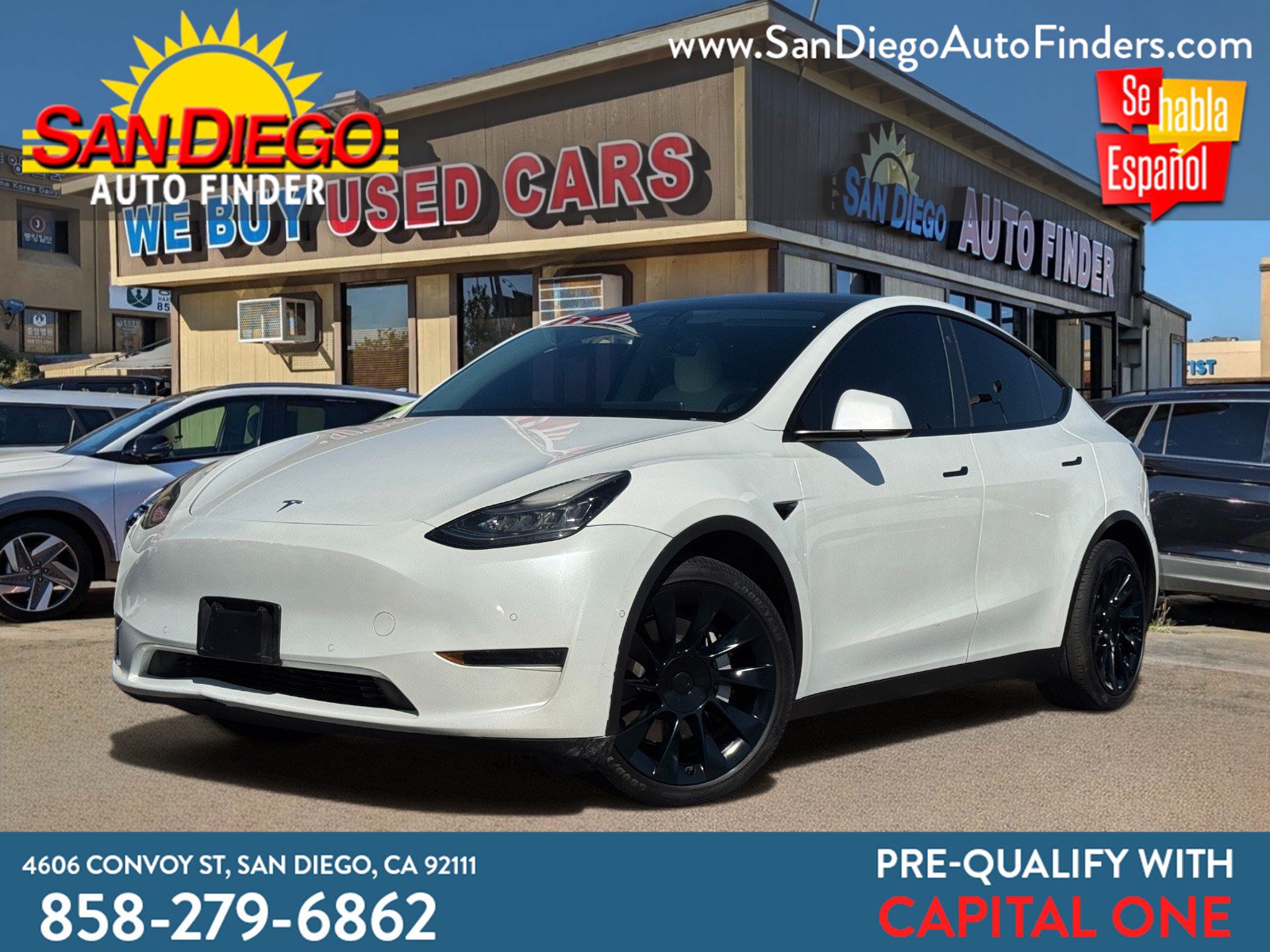 Used 2021 Tesla Model Y Long Range AWD/4WD image 1