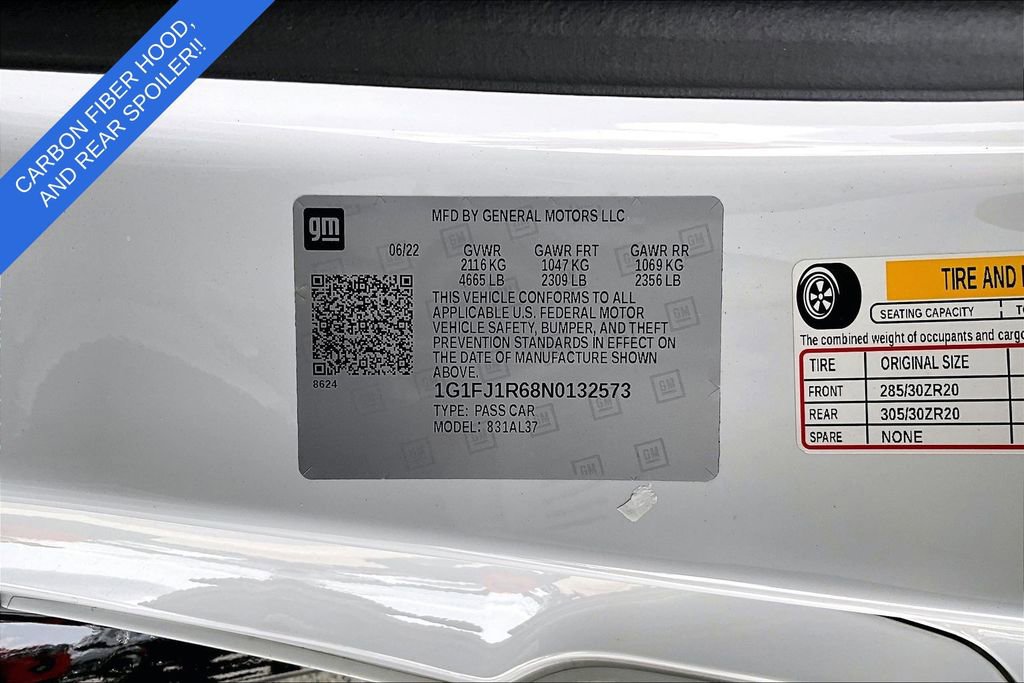Used 2022 Chevrolet Camaro ZL1 RWD image 44
